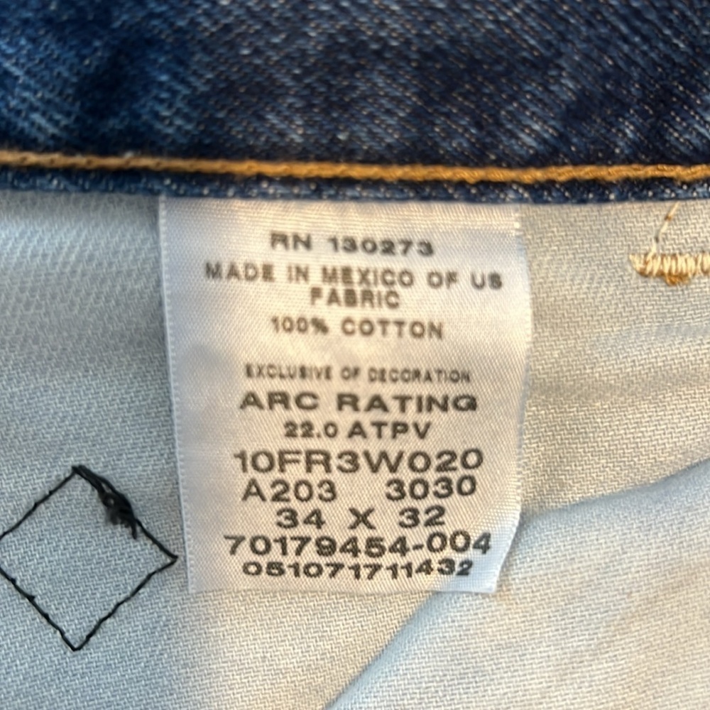 NWT Wrangler Flame Resistant Carpenter Pants CAT 2-2112  AA14 - Picture 7 of 7